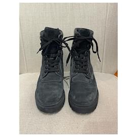Moncler-MONCLER  Ankle boots T.eu 38 Suede-Black