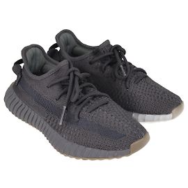 Adidas Grauer Strickstoff Boost 350 V2 Cinder-Sneaker Grau