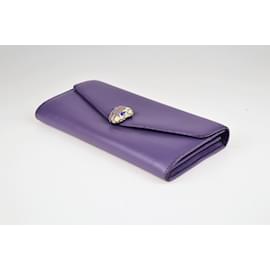 Bulgari-Purple Serpenti Forever Continental Wallet-Purple