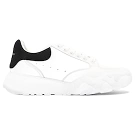 Alexander Mcqueen-Alexander McQueen Oversized Court Sneaker White / Black Tab Leather EU 38.5 Uk 5.5-Black