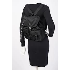 Prada-Prada Re-Nylon Backpack Black Re Nylon Medium-Black
