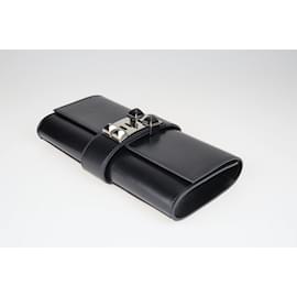 Hermès-Pochette Médor noire 23-Noir
