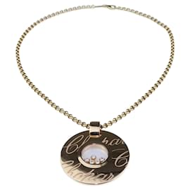 Chopard-Chopardissimo Diamond Pendant Necklace-Golden