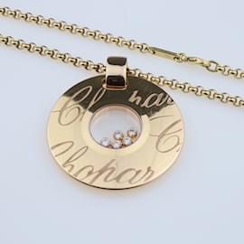 Chopard-Chopardissimo Diamond Pendant Necklace-Golden