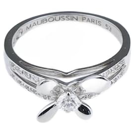 Mauboussin-Diamonds "I Love You" Ring-Golden