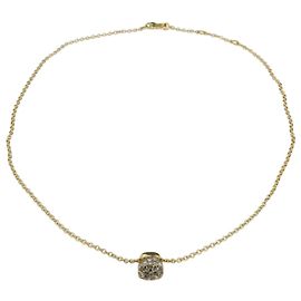 Pomellato Colar Nudo Petit com pingente de diamante Dourado