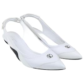 Louis Vuitton-Zapatos de tacón con tira trasera Archlight blancos-Blanco