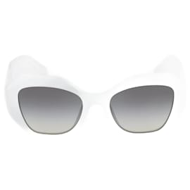 Prada-SPR blanc 16Lunettes de soleil à monture géométrique W Eyewear-Blanc