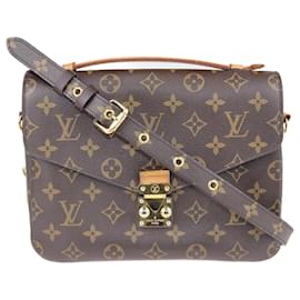 Louis Vuitton-Brown Monogram Pochette Metis Bag-Brown