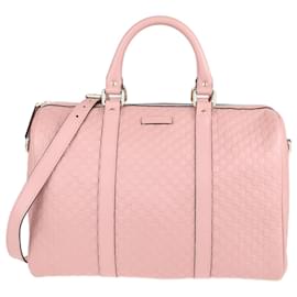 Gucci-Pink Microguccissima Medium Joy Boston Bag-Pink