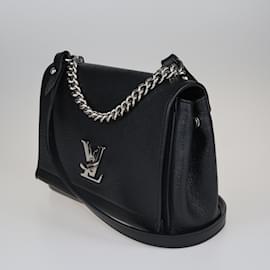 Louis Vuitton-Sac Lockme II BB en cuir grainé noir-Noir