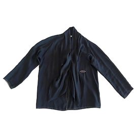 black jacket Barbara Bui attaches jewel Linen-viscose T. S/M Black