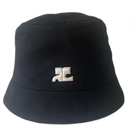 Courreges Cappelli Berretti Nero Bianco