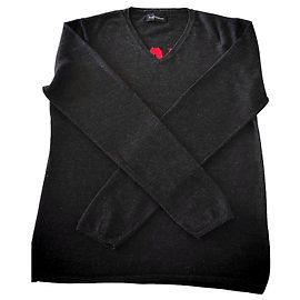 Zadig & Voltaire Gardigan Edition Péage V-Ausschnitt Wollpullover schwarz Schwarz