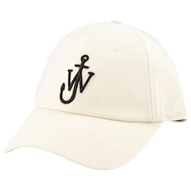 JW Anderson-Gorra de béisbol - J.W. Anderson - Lona - Beige-Castaño,Beige