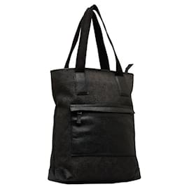 Gucci-Gucci GG Canvas Tote Bag Canvas Tote Bag 180450 in Good condition-Black