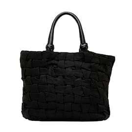 Prada-Tessuto Weave Tote BN1730-Black