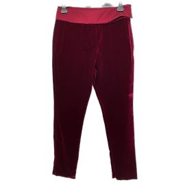 Pantaloni Alexandre Vauthier T.FR 36 Seta Rosso