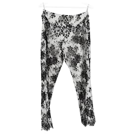 Dior-Pantalones superpuestos de encaje floral Dior en algodón multicolor-Multicolor