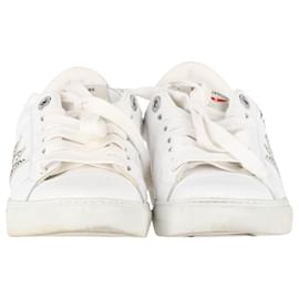 Zadig & Voltaire-Zadig & Voltaire Low-Top-Sneaker mit Logo hinten aus weißem Leder-Weiß