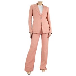 Emilio Pucci Pink linen-blend suit set - size UK 10 Pink