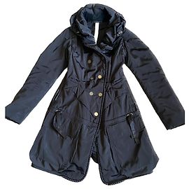 Marithé et François Girbaud Black Fitted Down Coat With Love From Black