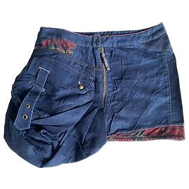 Marithé et François Girbaud Gonna con tasca cargo Jean scozzese blu di Marithé e François Girbaud Blu