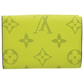 Louis Vuitton-LOUIS VUITTON Taigalama Discovery Compact Wallet Jaune M67629 LV Auth ac2214-Other