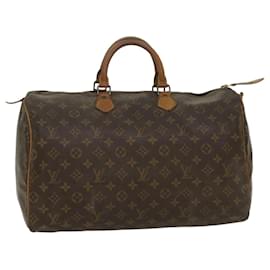 Louis Vuitton-Louis Vuitton Monogram Speedy 40 Hand Bag M41522 LV Auth 54935-Monogram