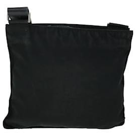 Prada-PRADA Shoulder Bag Nylon Black Auth ar10193-Black