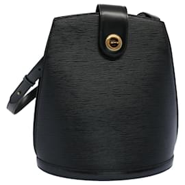 Louis Vuitton-LOUIS VUITTON Epi Cluny Shoulder Bag Black M52252 LV Auth ar10164b-Black