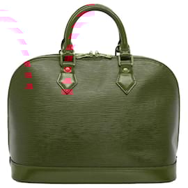 Louis Vuitton-LOUIS VUITTON Epi Alma Hand Bag Castilian Red M52147 LV Auth 53991-Other