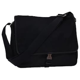 Prada-PRADA Shoulder Bag Nylon Black Auth ki3435-Black