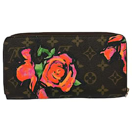 Louis Vuitton-LOUIS VUITTON Monogram Rose Zippy wallet Long Wallet M93579 LV Auth ac2216-Monogram