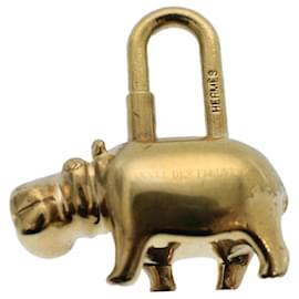 Hermès-Hermès Hippo 2005 Only Charm Gold Tone Auth bs8286-Other