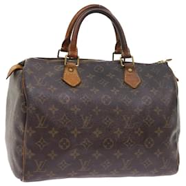 Louis Vuitton-Louis Vuitton Monogram Speedy 30 Hand Bag M41526 LV Auth bs8459-Monogram