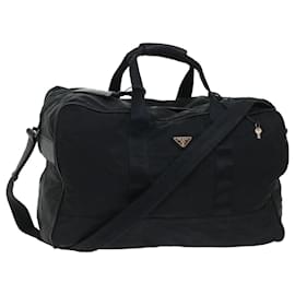 Prada-PRADA Boston Bag Nylon 2way Black Auth bs8252-Black