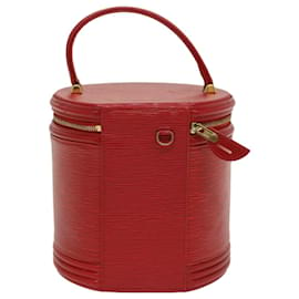 Louis Vuitton-LOUIS VUITTON Epi Cannes Hand Bag Red M48037 LV Auth 54941-Red