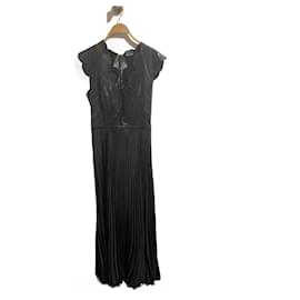 Fendi-FENDI Robes T. ca 42 Cuir-Noir