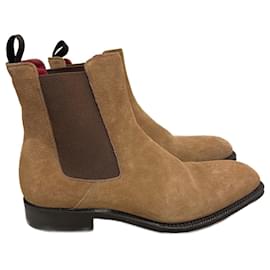Botas ALEXANDER MCQUEEN T.EU 40 Ante Camello