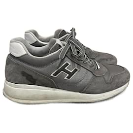 Hogan-HOGAN Zapatillas T.UE 39 ante-Gris