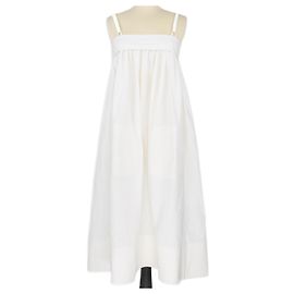 Loewe Weißes Träger-Midikleid Weiß