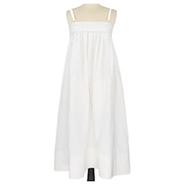 Loewe-White Strappy Midi Dress-White