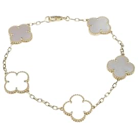 Van Cleef & Arpels-Nacre de l'Alhambra 18K or jaune 5 Bracelet à motifs-Doré