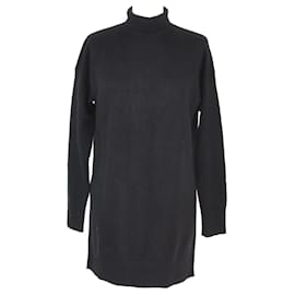 Dior-Black Split Side Turtleneck Sweater-Black