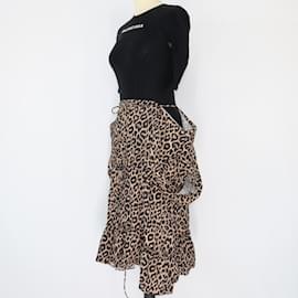 Balenciaga-Estampa de leopardo preta primavera verão 2018 Vestir-Preto