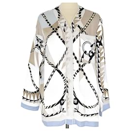 Hermès-Camisa de beisebol multicolorida Figure Artistique-Multicor