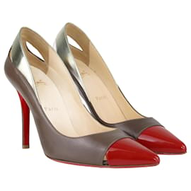 Christian Louboutin-Tri Color Pointed Toe Pumps-Other