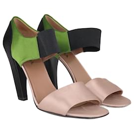 Prada-Tri Color Strap Sandals-Black