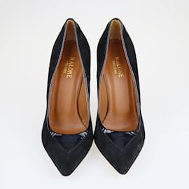 Autre Marque-Zapatos de tacón negros con punta en punta-Negro